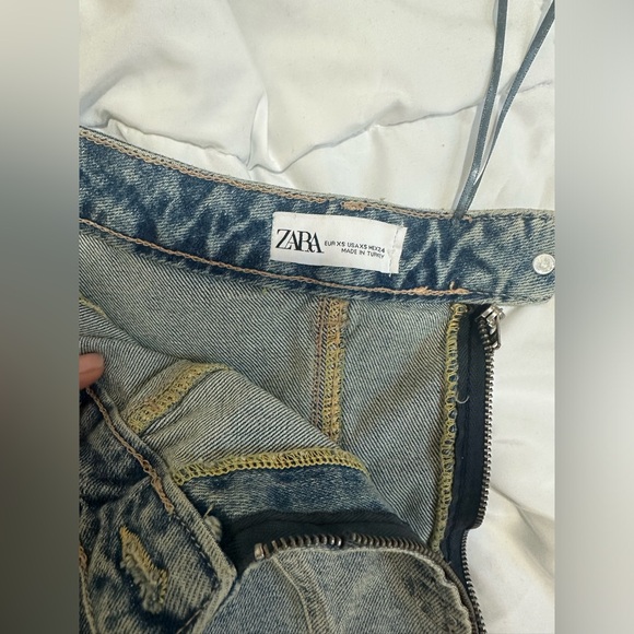 denim one shoulder asymmetrical top - Picture 3 of 3